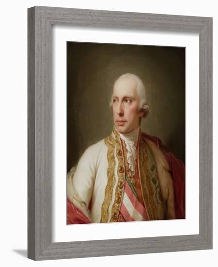 Portrait of Holy Roman Emperor Francis II (1768-183)-Johann-Baptist Lampi the Younger-Framed Giclee Print