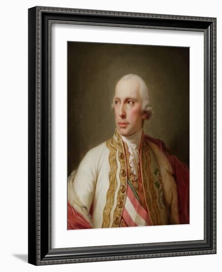 Portrait of Holy Roman Emperor Francis II (1768-183)-Johann-Baptist Lampi the Younger-Framed Giclee Print