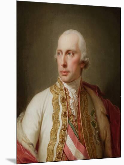 Portrait of Holy Roman Emperor Francis II (1768-183)-Johann-Baptist Lampi the Younger-Mounted Giclee Print