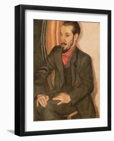 Portrait of Horace Brodsky (1885-1969) 1915 (Oil on Canvas)-Nina Hamnett-Framed Giclee Print