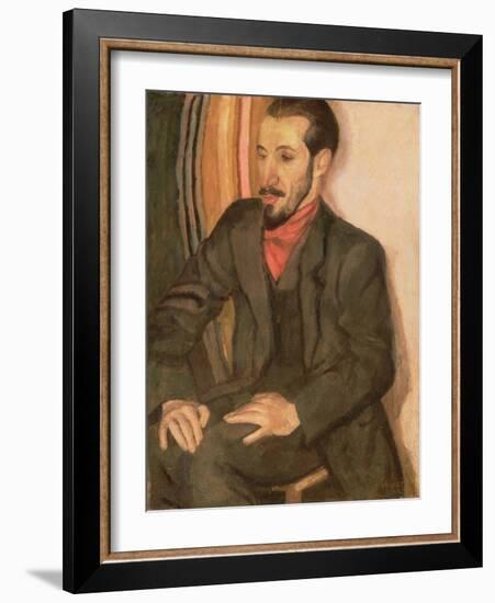 Portrait of Horace Brodsky (1885-1969) 1915 (Oil on Canvas)-Nina Hamnett-Framed Giclee Print