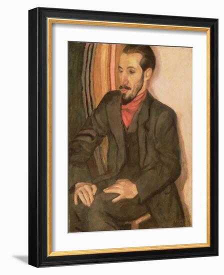 Portrait of Horace Brodsky (1885-1969) 1915 (Oil on Canvas)-Nina Hamnett-Framed Giclee Print