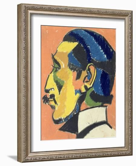 Portrait of Horace Brodsky-Henri Gaudier-brzeska-Framed Giclee Print