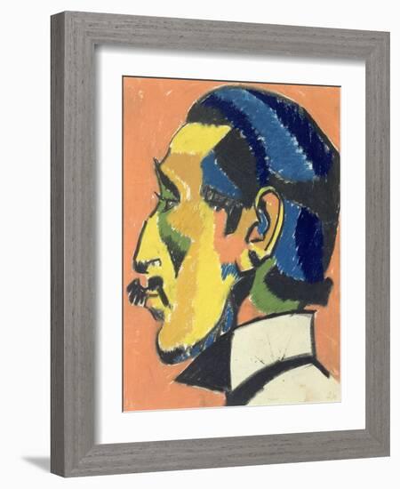 Portrait of Horace Brodsky-Henri Gaudier-brzeska-Framed Giclee Print