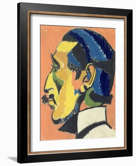 Portrait of Horace Brodsky-Henri Gaudier-brzeska-Framed Giclee Print