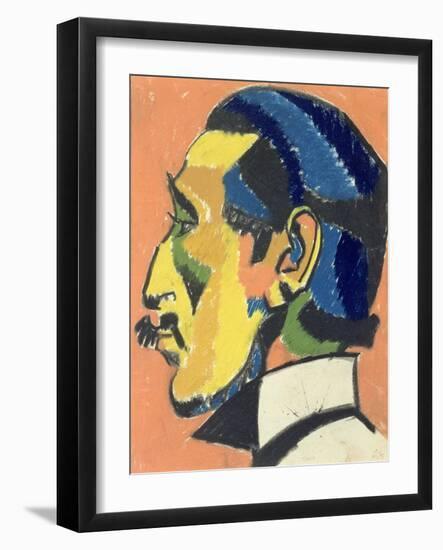 Portrait of Horace Brodsky-Henri Gaudier-brzeska-Framed Giclee Print