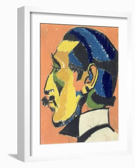 Portrait of Horace Brodsky-Henri Gaudier-brzeska-Framed Giclee Print