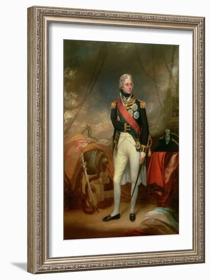 Portrait of Horatio, Viscount Nelson (1758-1805) 1801-Sir William Beechey-Framed Giclee Print