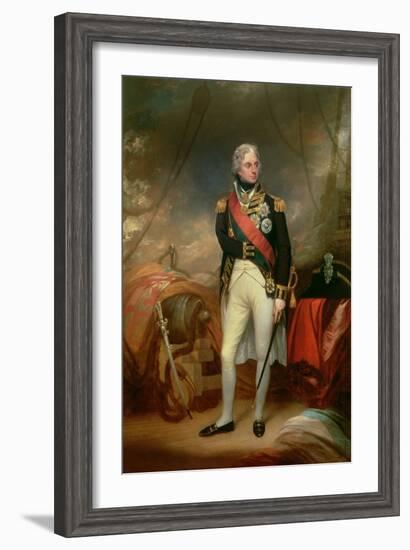 Portrait of Horatio, Viscount Nelson (1758-1805) 1801-Sir William Beechey-Framed Giclee Print