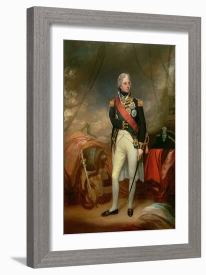 Portrait of Horatio, Viscount Nelson (1758-1805) 1801-Sir William Beechey-Framed Giclee Print