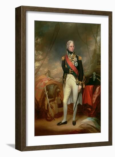 Portrait of Horatio, Viscount Nelson (1758-1805) 1801-Sir William Beechey-Framed Giclee Print