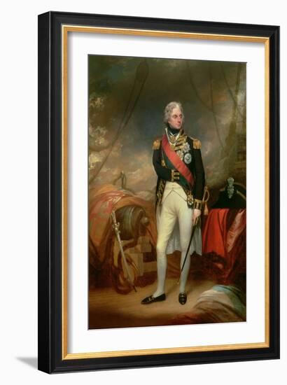 Portrait of Horatio, Viscount Nelson (1758-1805) 1801-Sir William Beechey-Framed Giclee Print