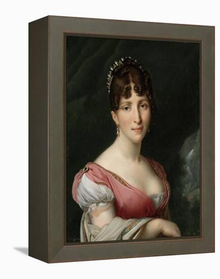 Portrait of Hortense de Beauharnais, Queen of Holland,1805-9-Anne-Louis Girodet de Roussy-Trioson-Framed Premier Image Canvas