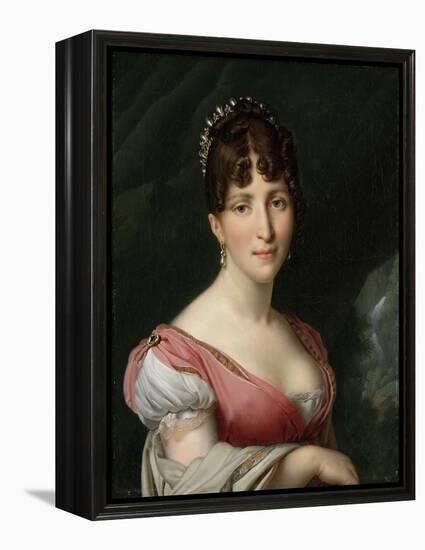Portrait of Hortense de Beauharnais, Queen of Holland,1805-9-Anne-Louis Girodet de Roussy-Trioson-Framed Premier Image Canvas