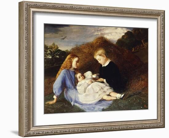 Portrait of Hungerford, Amy and Dorothea Wren Hoskyns-William Blake Richmond-Framed Giclee Print