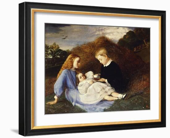 Portrait of Hungerford, Amy and Dorothea Wren Hoskyns-William Blake Richmond-Framed Giclee Print