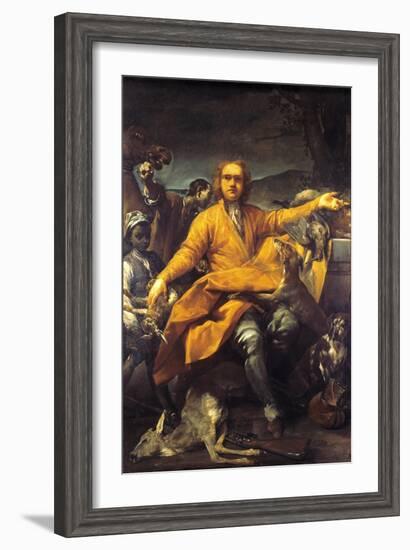 Portrait of Hunter-Giuseppe Maria Crespi-Framed Giclee Print