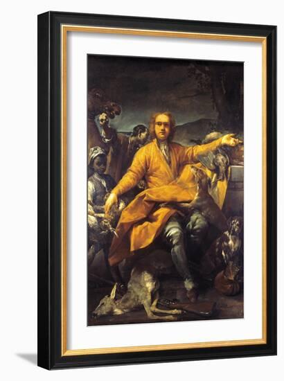 Portrait of Hunter-Giuseppe Maria Crespi-Framed Giclee Print