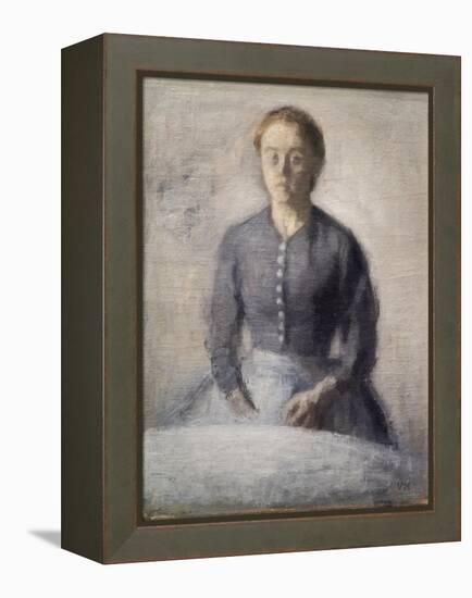 Portrait of Ida, 1892-Vilhelm Hammershoi-Framed Premier Image Canvas