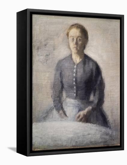 Portrait of Ida, 1892-Vilhelm Hammershoi-Framed Premier Image Canvas