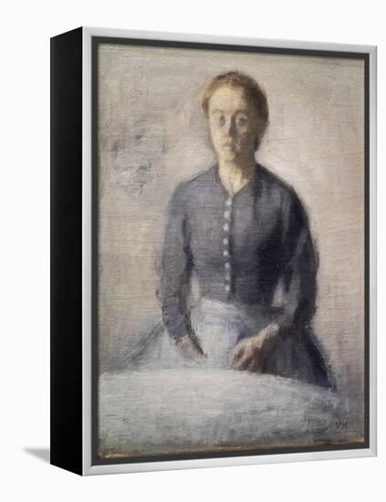 Portrait of Ida, 1892-Vilhelm Hammershoi-Framed Premier Image Canvas