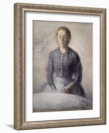 Portrait of Ida, 1892-Vilhelm Hammershoi-Framed Giclee Print