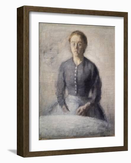 Portrait of Ida, 1892-Vilhelm Hammershoi-Framed Giclee Print