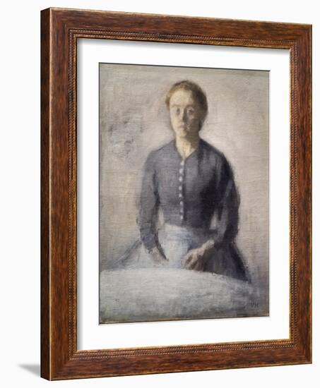 Portrait of Ida, 1892-Vilhelm Hammershoi-Framed Giclee Print