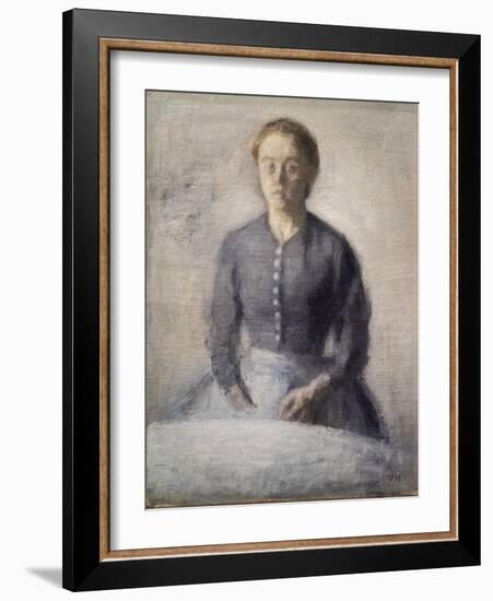 Portrait of Ida, 1892-Vilhelm Hammershoi-Framed Giclee Print