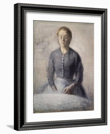 Portrait of Ida, 1892-Vilhelm Hammershoi-Framed Giclee Print