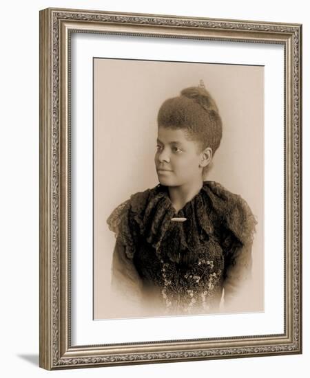 Portrait of Ida B. Wells Barnett, C.1893-null-Framed Photographic Print