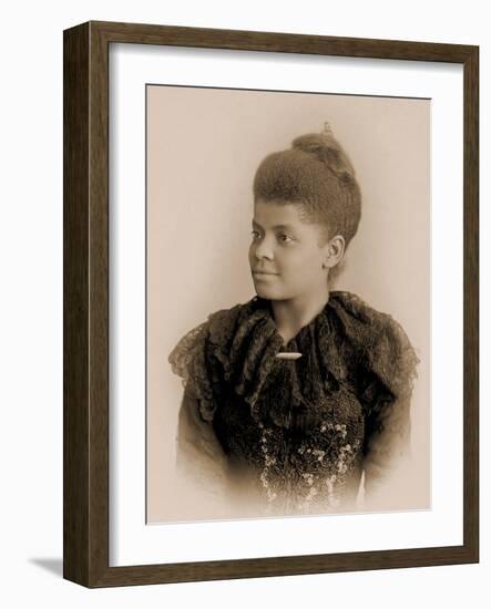 Portrait of Ida B. Wells Barnett, C.1893-null-Framed Photographic Print