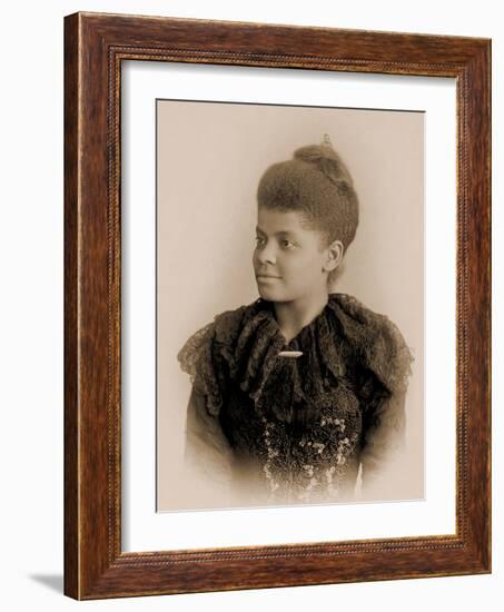 Portrait of Ida B. Wells Barnett, C.1893-null-Framed Photographic Print