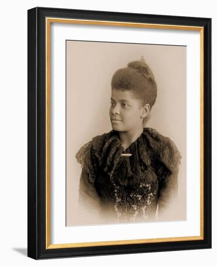 Portrait of Ida B. Wells Barnett, C.1893-null-Framed Photographic Print