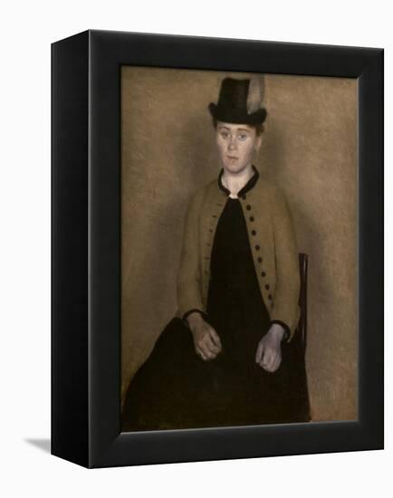 Portrait of Ida Ilsted, 1890-Vilhelm Hammershoi-Framed Premier Image Canvas