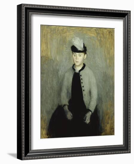 Portrait of Ida Ilsted, Aged Twenty-One, Seated Three-Quarter Length-Vilhelm Hammershoi-Framed Giclee Print