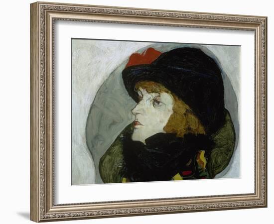 Portrait of Ida Roessler, 1912-Egon Schiele-Framed Giclee Print