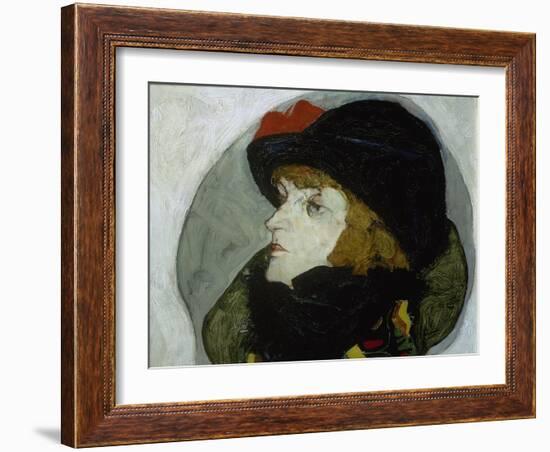 Portrait of Ida Roessler, 1912-Egon Schiele-Framed Giclee Print