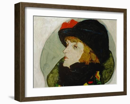 Portrait of Ida Roessler, 1912-Egon Schiele-Framed Giclee Print