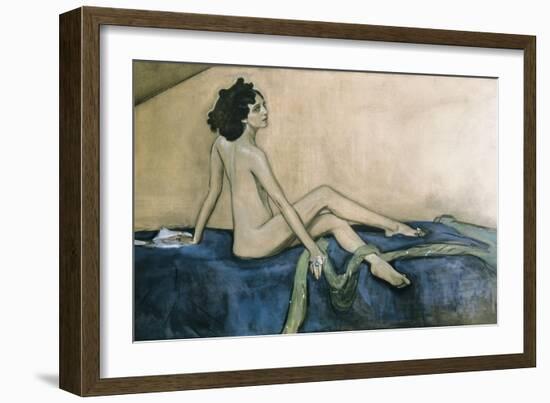 Portrait of Ida Rubinstein-Valentin Aleksandrovich Serov-Framed Art Print