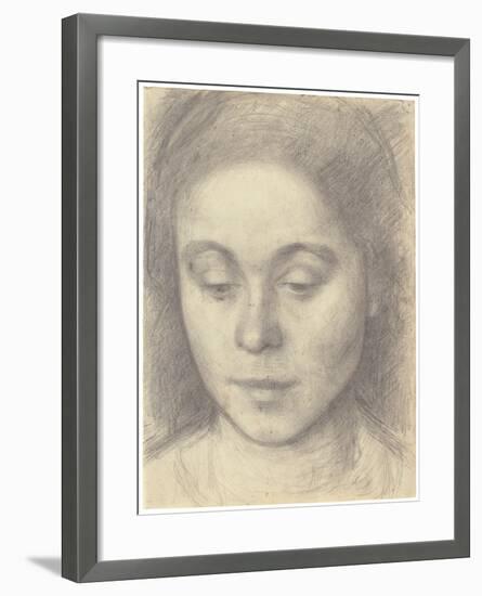 Portrait of Ida, the Artist's Wife, 1898-Vilhelm Hammershoi-Framed Giclee Print