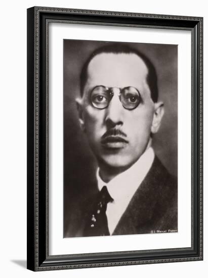 Portrait of Igor Stravinsky-null-Framed Photographic Print
