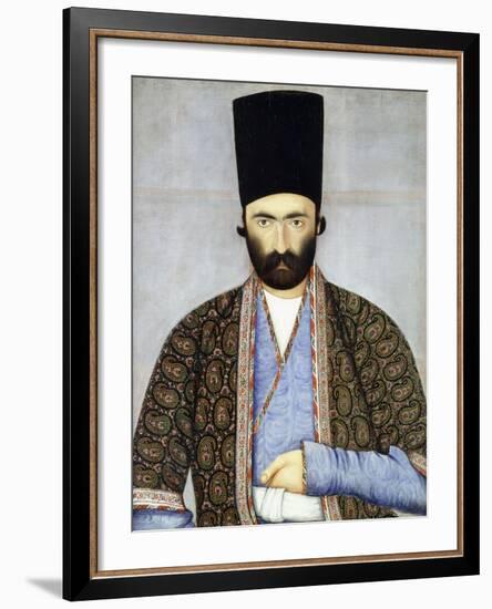 Portrait of 'Imad Al Daulah, Imam Quli Khan, C.1855-1860-Abu'l Hassan Ghaffari-Framed Giclee Print