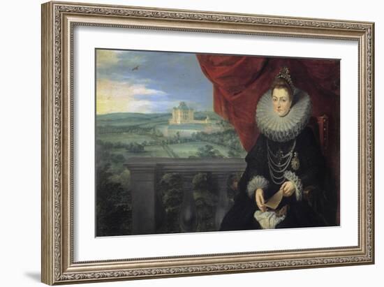 Portrait of Infanta Isabella Clara Eugenia of Spain (1566-163), C. 1615-Peter Paul Rubens-Framed Giclee Print