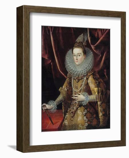 Portrait of Infanta Isabella Clara Eugenia of Spain-Juan Pantoja De La Cruz-Framed Giclee Print