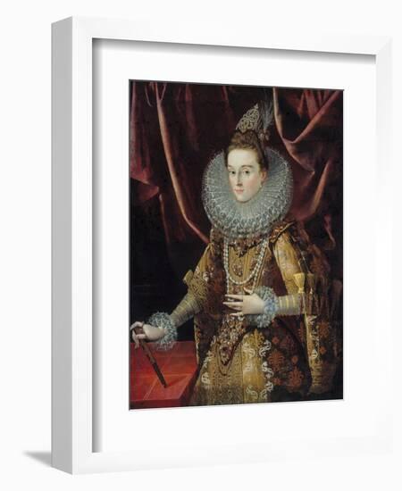 Portrait of Infanta Isabella Clara Eugenia of Spain-Juan Pantoja De La Cruz-Framed Giclee Print