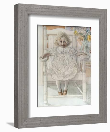 Portrait of Inga-Maria Thiel-Carl Larsson-Framed Giclee Print