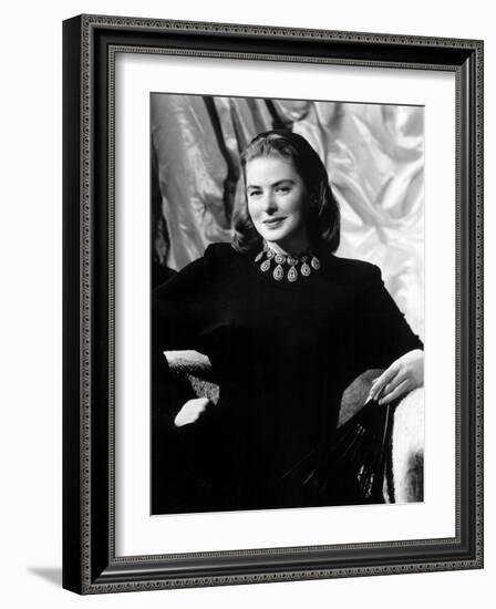 Portrait of Ingrid Bergman-null-Framed Photo