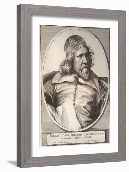 Portrait of Inigo Jones-Wenceslaus Hollar-Framed Giclee Print