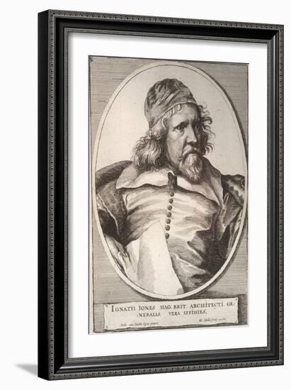 Portrait of Inigo Jones-Wenceslaus Hollar-Framed Giclee Print